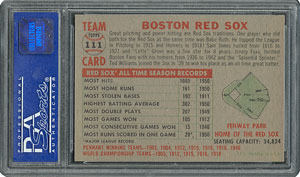 Lot #6123  1956 Topps #111 Red Sox Team - PSA MINT 9 - one Higher! - Image 2