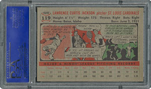 Lot #6131  1956 Topps #119 Larry Jackson - PSA MINT 9 - None Higher! - Image 2