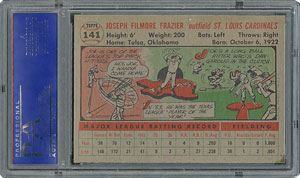 Lot #6153  1956 Topps #141 Joe Frazier - PSA MINT 9 - one Higher! - Image 2