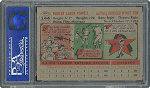 Lot #6156  1956 Topps #144 Leroy Powell - PSA MINT 9 - None Higher! - Image 2