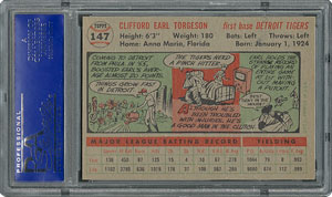 Lot #6159  1956 Topps #147 Earl Torgeson - PSA MINT 9 - one Higher! - Image 2