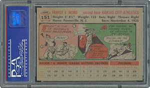 Lot #6163  1956 Topps #151 Spook Jacobs - PSA MINT 9 - None Higher! - Image 2