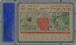 Lot #6179  1956 Topps #167 Harry Dorish - PSA MINT 9 - two Higher! - Image 2