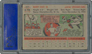 Lot #6191  1956 Topps #179 Harry Chiti - PSA MINT 9 - None Higher! - Image 2