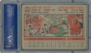 Lot #6234  1956 Topps #222 Dave Philley - PSA MINT 9 - two Higher! - Image 2