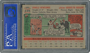 Lot #6247  1956 Topps #235 Don Newcombe - PSA MINT 9 - None Higher! - Image 2
