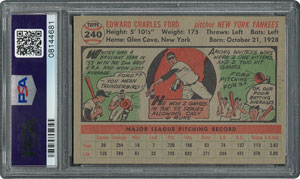 Lot #6252  1956 Topps #240 Whitey Ford - PSA MINT 9 - None Higher! - Image 2