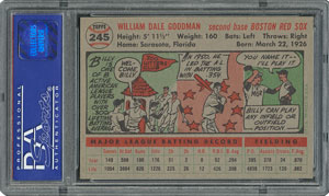 Lot #6257  1956 Topps #245 Billy Goodman - PSA MINT 9 - one Higher! - Image 2