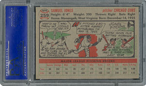 Lot #6271  1956 Topps #259 Sam Jones - PSA MINT 9 - one Higher! - Image 2
