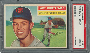 Lot #6293  1956 Topps #281 Art Houtteman - PSA MINT 9 - None Higher! - Image 1