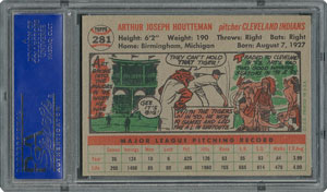 Lot #6293  1956 Topps #281 Art Houtteman - PSA MINT 9 - None Higher! - Image 2