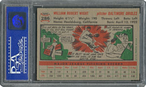 Lot #6298  1956 Topps #286 Bill Wight - PSA MINT 9 - one Higher! - Image 2