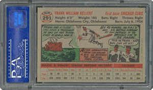 Lot #6303  1956 Topps #291 Frank Kellert - PSA MINT 9 - one Higher! - Image 2