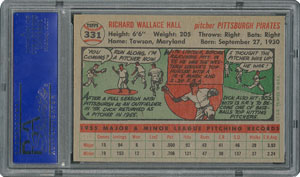 Lot #6343  1956 Topps #331 Dick Hall - PSA MINT 9 - None Higher! - Image 2