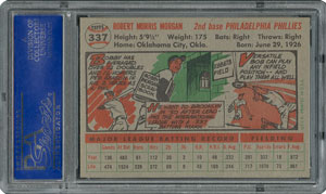 Lot #6349  1956 Topps #337 Bobby Morgan - PSA MINT 9 - one Higher! - Image 2