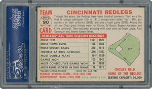 Lot #6098  1956 Topps #90 Redlegs Team (Name Left) - PSA MINT 9 - None Higher! - Image 2