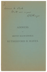Lot #26 Rutherford B. Hayes - Image 1