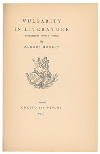 Lot #844 Aldous Huxley - Image 2