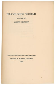 Lot #527 Aldous Huxley - Image 3