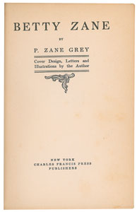Lot #594 Zane Grey - Image 3