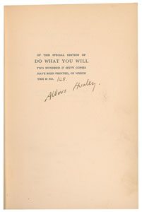Lot #671 Aldous Huxley - Image 2