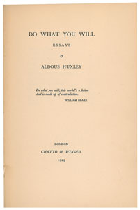 Lot #671 Aldous Huxley - Image 3