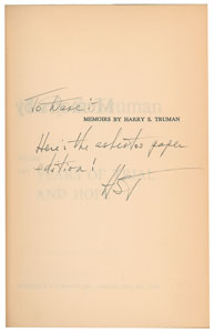 Lot #166 Harry S. Truman - Image 2