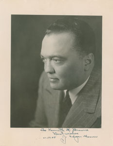 Lot #279 J. Edgar Hoover - Image 1