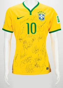 Lot #1154  Soccer: Neymar and Other Brazilian