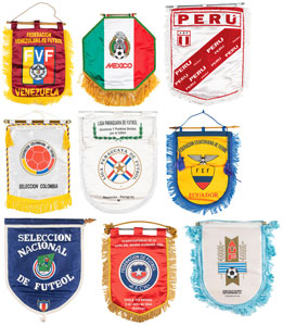Lot #1153  Soccer: International Soccer Association Flags - Image 1