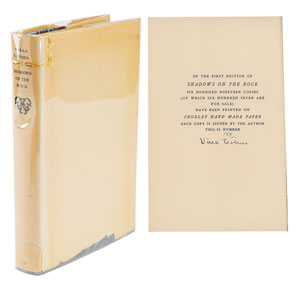 Lot #568 Willa Cather