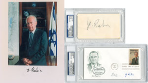 Lot #313 Yitzhak Rabin - Image 1