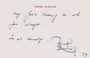 Lot #1011  Star Wars: Peter Cushing