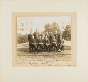Lot #58 Herbert Hoover and Cabinet - Image 1