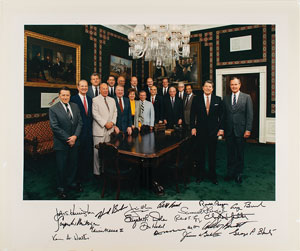 Lot #102 Ronald Reagan and Cabinet - Image 1
