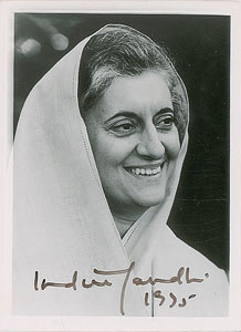 Lot #270 Indira Gandhi - Image 1
