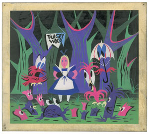 Lot #460 Mary Blair concept painting of Alice from