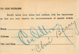 Lot #723 Chu Berry and Cab Calloway - Image 2
