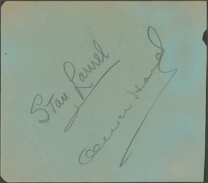Lot #948  Laurel and Hardy - Image 1