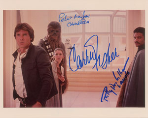 Lot #1018  Star Wars: Fisher, Mayhew, and Williams - Image 1