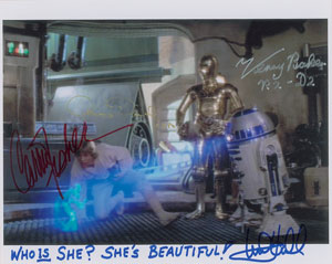 Lot #1017  Star Wars: Fisher, Hamill, Baker, and Daniels - Image 1