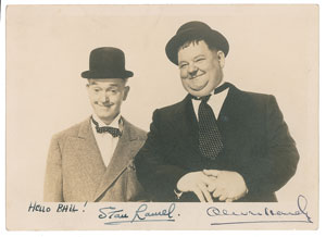 Lot #829  Laurel and Hardy - Image 1