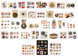 Lot #107  Political Pin Collection