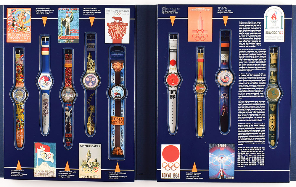 Atlanta 1996 Summer Olympics Swatch Collection Set | RR Auction