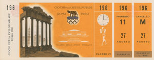 Lot #3061  Rome 1960 Summer Olympics Tickets - Image 4