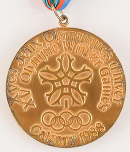 Lot #3105  Calgary 1988 Winter Olympics Gold Winner's Medal - Image 2