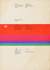 Lot #3089  Montreal 1976 Summer Olympics Winner's Diploma - Image 1