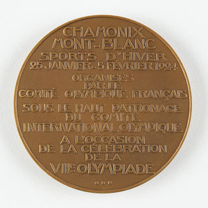 Lot #3027  Chamonix 1924 Winter Olympics Bronze Winner's Medal - Image 2