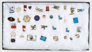 Lot #3094  Lake Placid 1980 Winter Olympics Pin Collection - Image 1