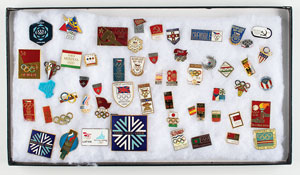 Lot #3152  National Olympic Committee Pin Collection - Image 1